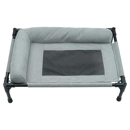 XuQiZZpp Erhöhtes Haustierbett mit Kissen, kauresistentes Design, atmungsaktives Netz, waschbare Bezüge, Hundebett, Hängematte für den Innen- und Außenbereich XuQiZZpp Erhöhtes Haustierbett mit Kissen, kauresistentes Design, atmungsaktives Netz, waschbare Bezüge, Hundebett, Hängematte für den Innen- und Außenbereich von XuQiZZpp