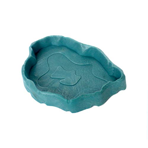 XuQiZZpp Pet Feeder Bowl Basin Feeding Tray Dish Food Water Dispenser for Turtle Tortoise von XuQiZZpp