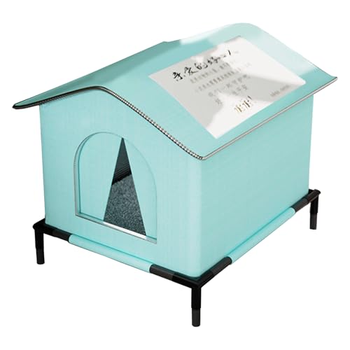 XuQiZZpp Warmth Katzenhaus Wasserdicht und Kältenest für Katzen, ideal für den Außenbereich, Garten, Hof, Terrassen, Unterschlupf von XuQiZZpp