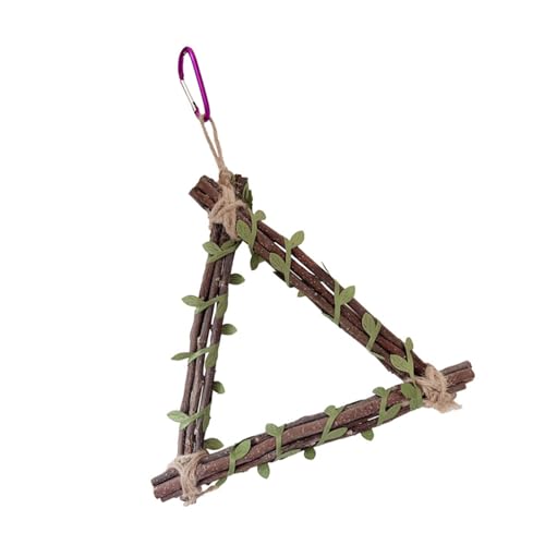 Bird Gym Stand Toy Birdcages Wood Swing Toy Grinding Chewing Toy For Small Bird Birdcages Hangable Barches Toy von Xuancai
