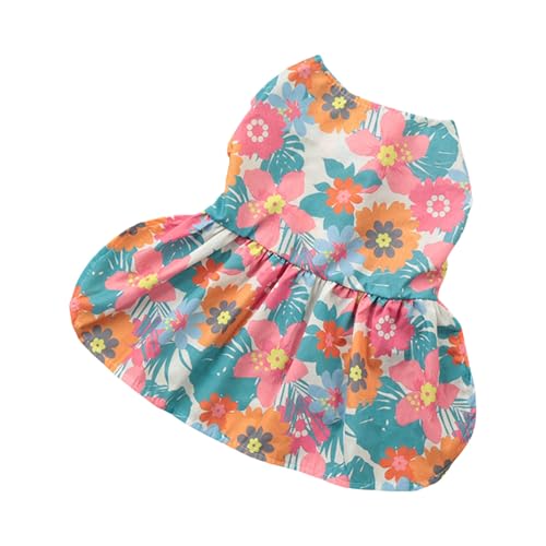 Mädchen- und Katzen-Shirt, Kostüm, Strandkleid, Blumenweste für Welpen, Hunde und Katzen, bequemes Hunde-T-Shirt Mädchen- und Katzen-Shirt, Kostüm, Strandkleid, Blumenweste für Welpen, Hunde und Katzen, bequemes Hunde-T-Shirt von Xuanxi
