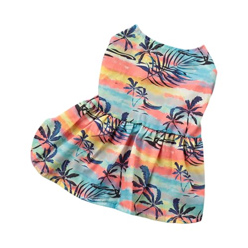 Mädchen- und Katzen-Shirt, Kostüm, Strandkleid, Blumenweste für Welpen, Hunde und Katzen, bequemes Hunde-T-Shirt Mädchen- und Katzen-Shirt, Kostüm, Strandkleid, Blumenweste für Welpen, Hunde und Katzen, bequemes Hunde-T-Shirt von Xuanxi