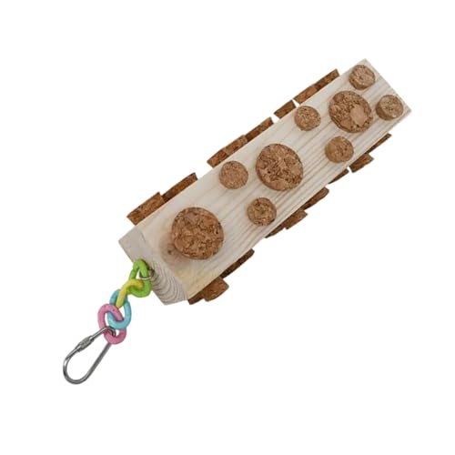 Xuanxi Funktionelles Kauspielzeug für Vögel, Holz, Futtersuche für Papageien, Aras, Stressabbau und aktive Käfige, Zubehör Xuanxi Funktionelles Kauspielzeug für Vögel, Holz, Futtersuche für Papageien, Aras, Stressabbau und aktive Käfige, Zubehör von Xuanxi