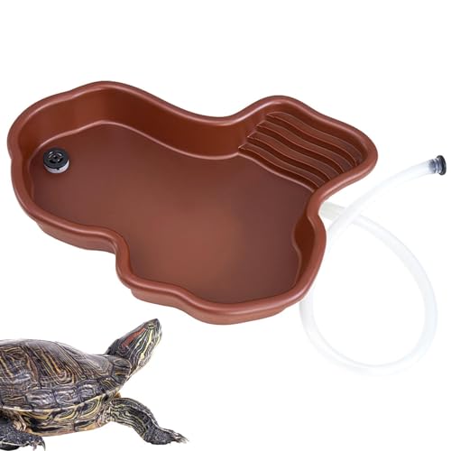 Reptilien Badebecken, Großes Schildkröten-Badebecken, Reptilienwanne Mit Rampe Und Liegeständer, Tierbecken Für Schildkröte, Bartagamen, Gecko Für Garten, Balkon, Hof Reptilien Badebecken, Großes Schildkröten-Badebecken, Reptilienwanne Mit Rampe Und Liegeständer, Tierbecken Für Schildkröte, Bartagamen, Gecko Für Garten, Balkon, Hof von Xujuika