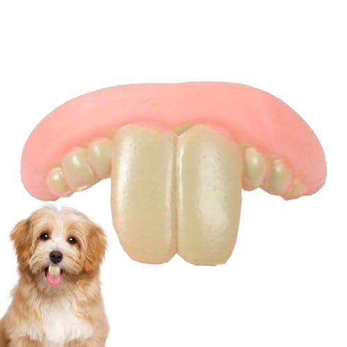 Xujuika Fake Dog Teeth - Lustige Zahnprothesen Für Hunde | Hundespielzeug Zähne Lustig | Hundespielzeug Mit Künstlichen Zähnen Aus Silikon Für -Styling Und Cosplay, Kreatives, Humorvolles von Xujuika