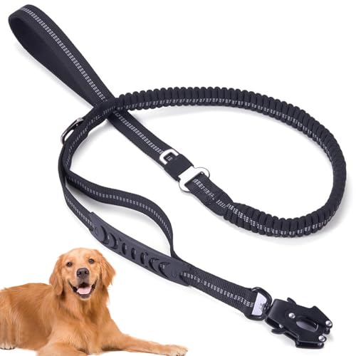 Xujuika Hundeleinen Heavy Duty, Hundeleinen für mittelgroße Hunde - 4,5 Fuß Lange Hundeleinen für Welpen - Reflektierende Bungee-Hundeleinen, Wiederverwendbare Hundetrainingsleinen für große und von Xujuika