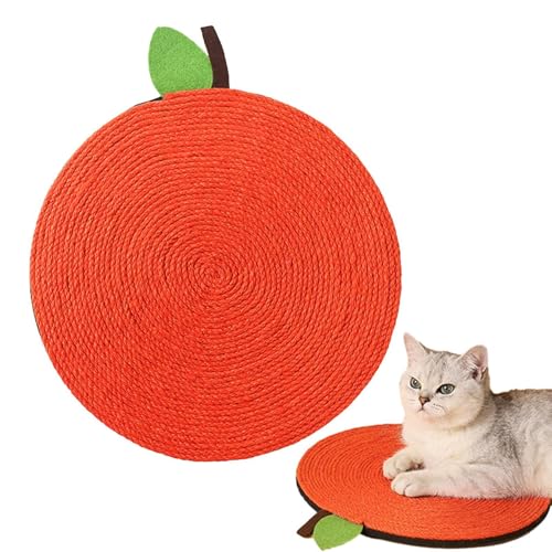 Xujuika Katzenkratzbrett, Bett, Kratzbrett für Katzen | rutschfeste Kratzmatte für kleine Katzen,Orangefarbenes Kätzchen-Kratzbrett zum Schutz von Möbeln und Haustieren von Xujuika