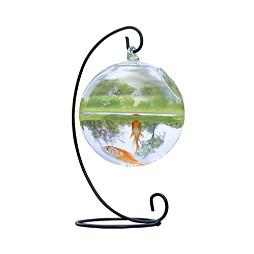 Mini Aquarium Kreative hängende Glas kleine Fische Tank hydroponische transparente Glasvase Wohnzimmer Büro Dekoration Ornamente Kleines Aquarium von Xumh2024-3