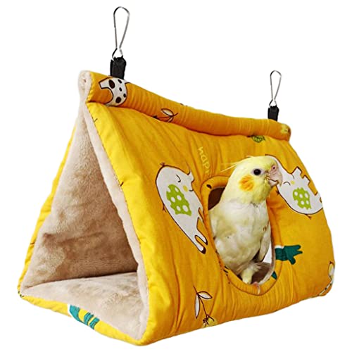 Xungieto Warmes Vogelnest Haus für Käfige, Hängende Vogelbett Plüsch Vogel Hängematte Winter Vogel Snuggle Hütte für Sittich Conure Lovebird Papagei Vogelkäfig Zubehör von Xungieto