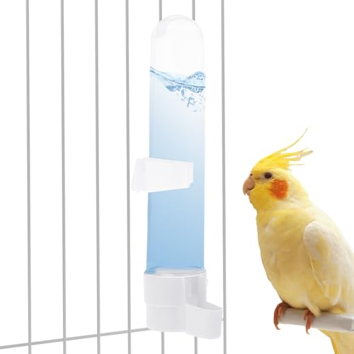 Xvilmaun Vogelwasserflasche, Vogelwasserspender - Futterautomat für Vogelkäfige | Multifunktionale, hohe Kapazität, langlebig, einfache Installation, Vogelkäfig-Futterspender und Tränken für Sittiche, von Xvilmaun