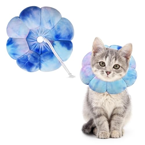 Y-blue Katzenkegel, Katzenkegel-Halsband, Hundekegel, weiche Erholung, E-Halsband, elisabethanisches Halsband für Hunde und Katzen, Katzenzapfen gegen Lecken (Violett, Blau, S) von Y-blue