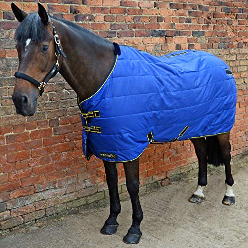 StormX Original 100 Stable Stable Rug 6ft Royal Blue Navy Yellow von Y&H