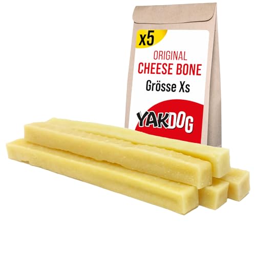 YAKDOG – Käsesticks für Hunde – Langanhaltende Kausnacks – 100% Natürlich – Traditionell aus dem Himalaya – Hergestellt in Belgien – XS - 5 Stück von YAKDOG