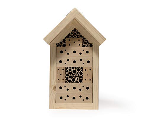 YAKEBA | Insektenhotel | Bienenhotel Klassik | Ideal für Wildbienen und Schlupfwespen | Made in Germany von YAKEBA