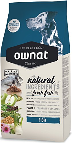 Ownat Hundefutter für Hunde Classic Fisch (4 kg), mineralisches ausgewogenes Futter für Lammhunde, ohne Konservierungsstoffe und Farbstoffe, proteinreiches Futter. von YAMOOCO