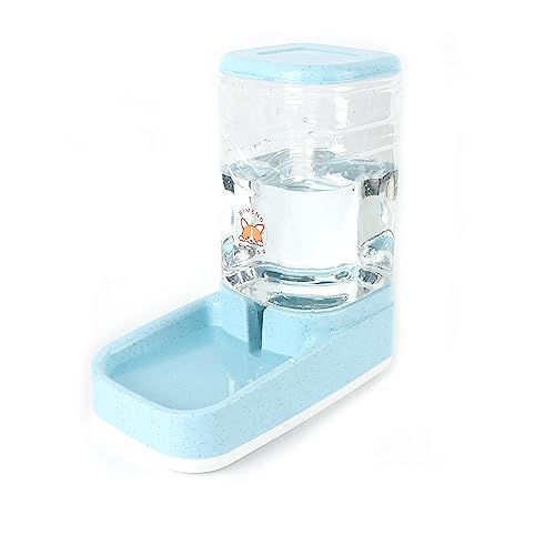 YANEVIVPM Wasserspender für Haustiere, automatische Wasserzufuhr, 3,8 l Fassungsvermögen, für Katzen, Hunde und Vögel, Blau von YANEVIVPM