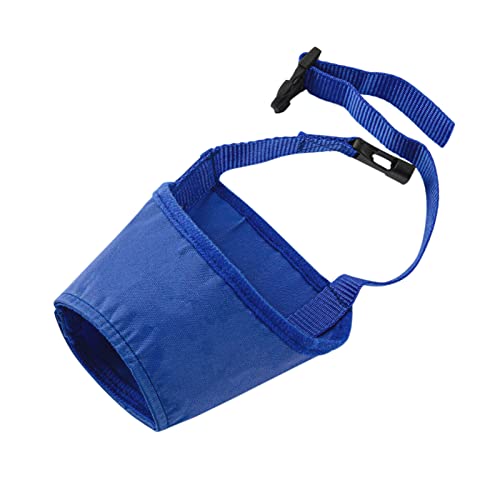 YANFJHV Abdeckung Stopper I Mund ITE I Abdeckung Maske Abdeckung Bellen I Ameise Hund Ameise Hund Haustier B Hund Ameise Mund Mund Haustierbedarf Regenschutz Hundefahrradkorb (Blue, One Size) von YANFJHV