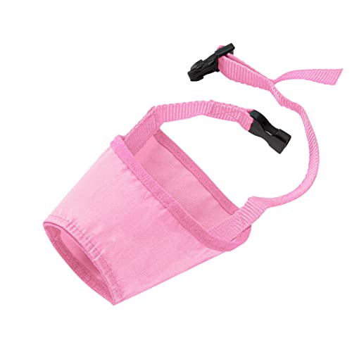 YANFJHV Abdeckung Stopper I Mund ITE I Abdeckung Maske Abdeckung Bellen I Ameise Hund Ameise Hund Haustier B Hund Ameise Mund Mund Haustierbedarf Regenschutz Hundefahrradkorb (Pink, One Size) von YANFJHV