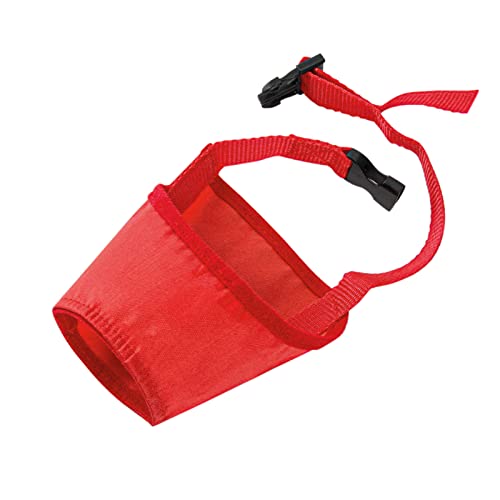 YANFJHV Abdeckung Stopper I Mund ITE I Abdeckung Maske Abdeckung Bellen I Ameise Hund Ameise Hund Haustier B Hund Ameise Mund Mund Haustierbedarf Regenschutz Hundefahrradkorb (Red, One Size) von YANFJHV