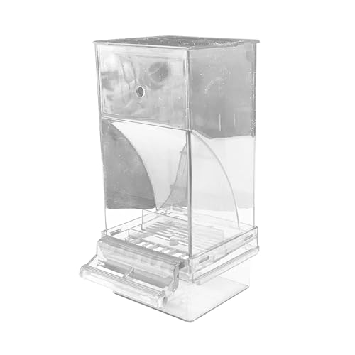 YANFJHV Automatischer, transparenter Futterspender für Vögel, kein Auslaufen, kein Durcheinander, Vogelfutterspender für Käfige, transparenter Futterspender für aus Acryl, (Clear, One Size) von YANFJHV