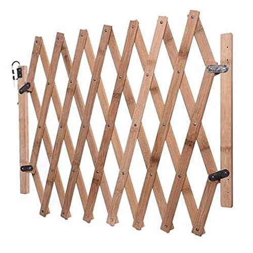 YANFJHV Fence Gate Schiebetür Guard ausziehbarer Holzteiler Stehen Patio & Garden Hunde Zubehör Katalog (Yellow, One Size) von YANFJHV