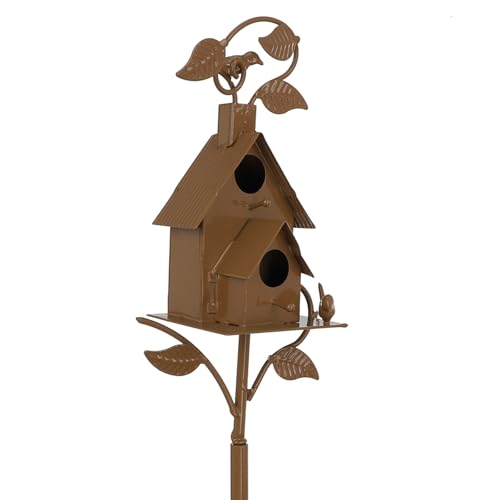 YANFJHV Haus Hofdekoration Outdoor Gartendekoration Vogelnistkasten Mit Kamera (C, One Size) von YANFJHV