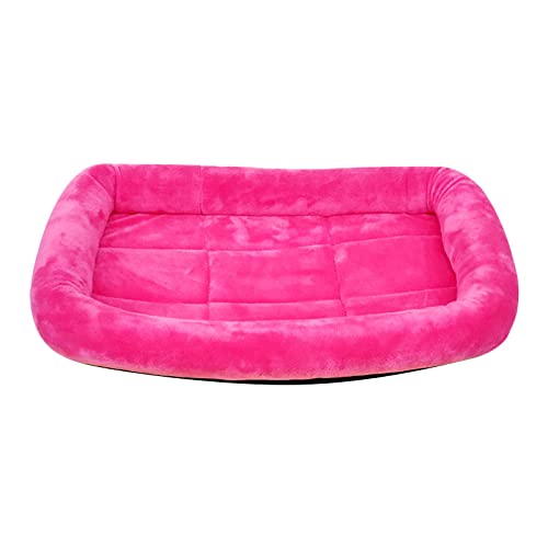 YANFJHV Warme Haustierhütte für Hunde, rutschfeste Unterseite, warme Wintermatte für Haustiere, Katzenhütte, Hundehütte, Haustierhütte, 15,7 x 10,6 Kreischkastenhaus (Hot Pink, One Size) von YANFJHV