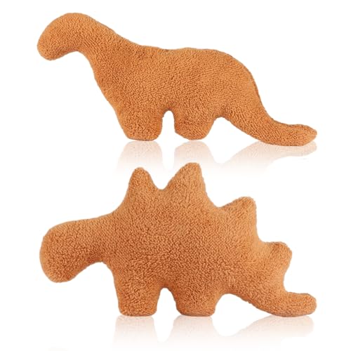 YANINEE 2 Stück Dino Kuscheltier, Chicken Dino Nuggets Plüschtie von YANINEE