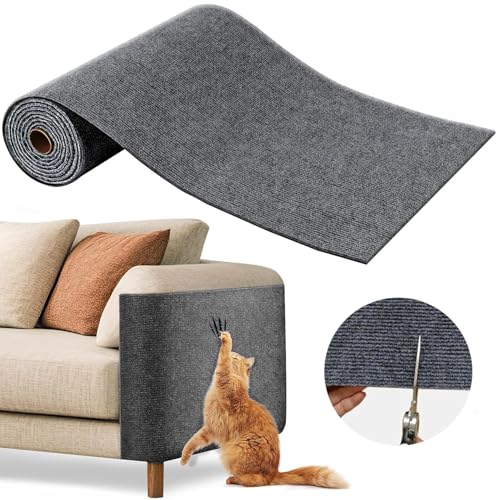 Kratzmatte Selbstklebend, Kratzschutz Katzenkratzmatte, Kratzschutz Sofa Katze, Selbstklebend Kratzmatte Katze, Wiederverwendbar kratzteppich Katze, für Schützt Teppiche Sofa Möbelschutz von YANXINKE