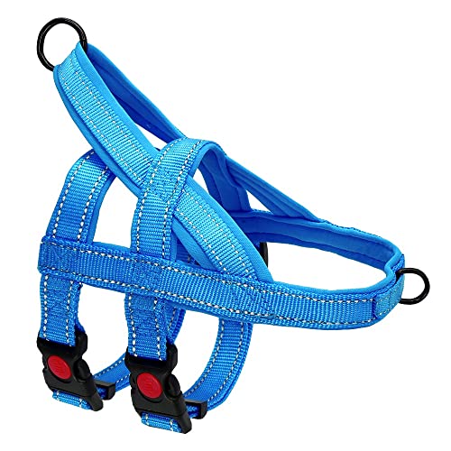 No Pull Nylon Hundegeschirr Reflektierende verstellbare Hundegeschirr Weste für mittelgroße Hunde Walking Trainingsgürtel Heimtierbedarf von YANYUESHOP