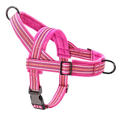 No Pull Pet French Bulldog Harness Vest Nylon gepolstertes Hundegeschirr Reflektierende Geschirre für kleine mittelgroße Hunde von YANYUESHOP