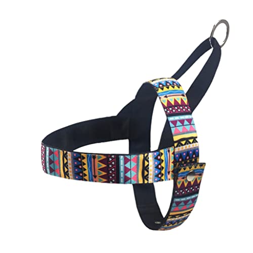 No Tension Pet Dog Harness Einstellbares Farbmuster Kleines und mittelgroßes Weste-Geschirr für Hunde von YANYUESHOP