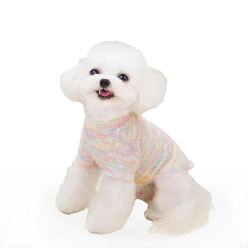 YAODHAOD Hundepullover für Kleine Hunde, Katzenpullover,Strickpullover Plüsch Weich Comfort Warm für Kleine Hunde und Katzen (Rosa, 2XL) von YAODHAOD