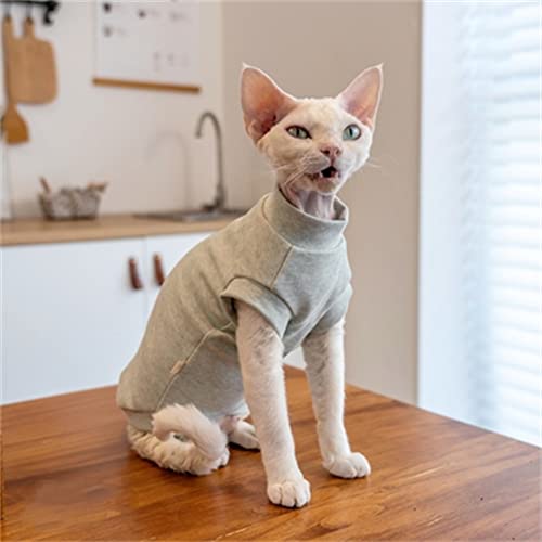 YAOER Haarlose Katze Sphinx Devon Kleidung Weihnachten Baby Baumwolle Warm Anti-Allergien Warme Weste, Grün, XXXL+ von YAOER