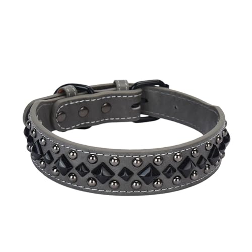 Lederstile Haustier Halsband Weich Bequemer Kragen Hunde Regulierbare Nieten Kragen Für Bequeme Verschleiß Punkstile Haustierkragen Lederstile Haustier Halsband Weich Bequemer Kragen Hunde Regulierbare Nieten Kragen Für Bequeme Verschleiß Punkstile Haustierkragen von YAOGUI
