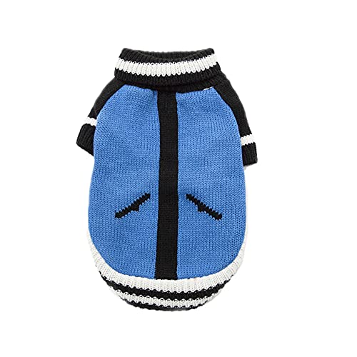 Haustier Katze Hund Pullover, Winter Hund Mantel Jacke Weste Warmer Haustier Pullover Sweater Gestrickter Kleidung für Kleine Mittlere Hunde,B,M von YAOTT