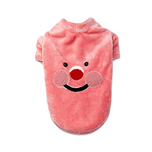 Haustier Kleidung Hundepullover Winter Warmer Fleecejacke Hundemantel Hundejacke Welpenkleidung Weich Bequem Haustier Pullover Schnauzer Bichon Corgi Kleine und Mittlere Hundebekleidung Rosa 4XL von YAOTT