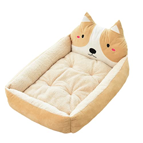 YAOTT Orthopädisches Hundebett Ergonomisches Hundesofa & Hundecouch Waschbar rutschfest Hundebetten Katzenbett, Flauschiges Hundekorb, Rechteckiges Hunde Katzen Haustierbett von YAOTT