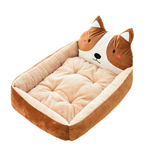 YAOTT Orthopädisches Hundebett Ergonomisches Hundesofa & Hundecouch Waschbar rutschfest Hundebetten Katzenbett, Flauschiges Hundekorb, Rechteckiges Hunde Katzen Haustierbett von YAOTT