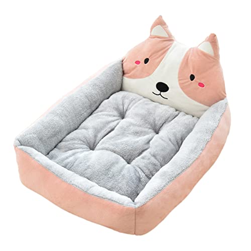 YAOTT Orthopädisches Hundebett Ergonomisches Hundesofa & Hundecouch Waschbar rutschfest Hundebetten Katzenbett, Flauschiges Hundekorb, Rechteckiges Hunde Katzen Haustierbett von YAOTT