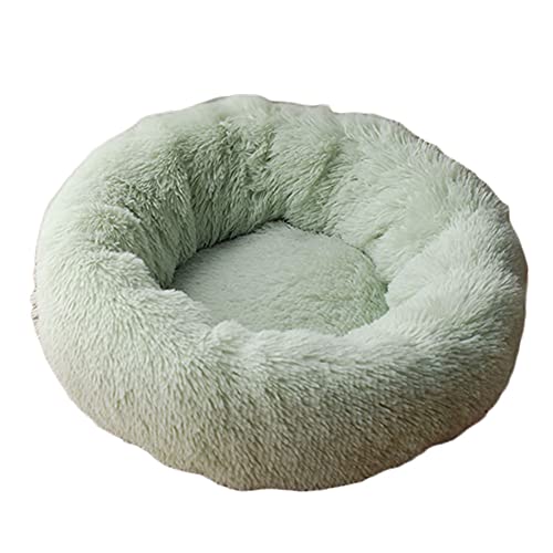 YAOTT Haustierbett - Katzenbett Rundes Plüsch Haustierbett, Hundehaus Welpen Donut Kissen, Superweiche Flauschig Bequeme Hundehütte,Warme,Tragbare,Grün,3XL von YAOTT