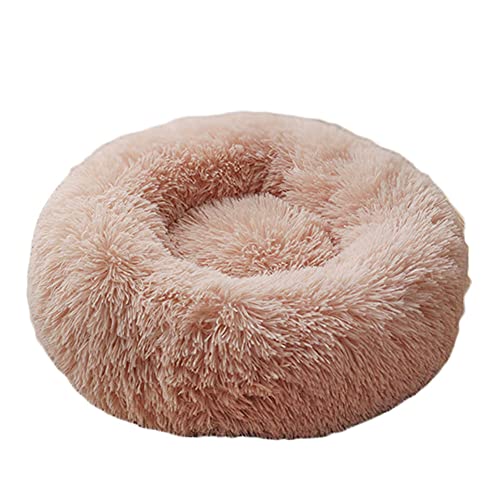 YAOTT Haustierbett - Katzenbett Rundes Plüsch Haustierbett, Hundehaus Welpen Donut Kissen, Superweiche Flauschig Bequeme Hundehütte,Warme,Tragbare,Khaki1,6XL von YAOTT