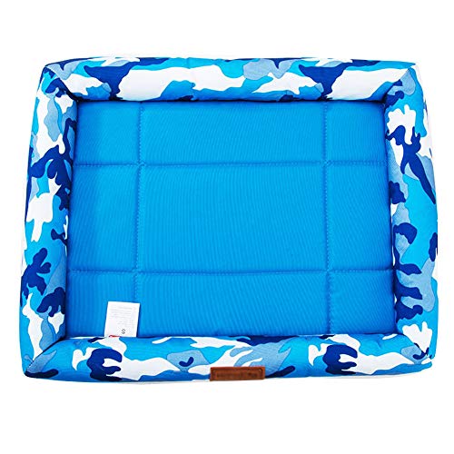 YAOTT Haustierkühl Bett Sommer Schlafbett Atmungsaktiv Waschbare Haustier kühlmatte Kühlende Schlafmatte Pad Atmungsaktive Kühlmatte Mesh Matte Katze Bett Kissen für Haustier 4 L(69 * 84cm) von YAOTT