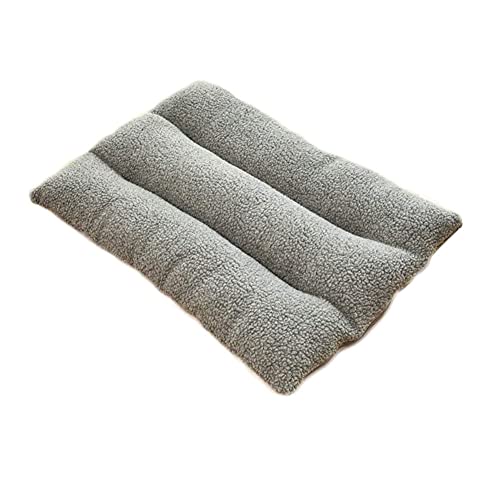 YAOTT Outdoor-Hundebett Katzenbett rechteckiges Haustiersofa Plüsch bequemes Haustierbett Flauschiges Haustierkissen Hundesofa orthopädisches Hundebett Hundekissen Käfigkissen Grau L：100 * 65 * 15CM von YAOTT