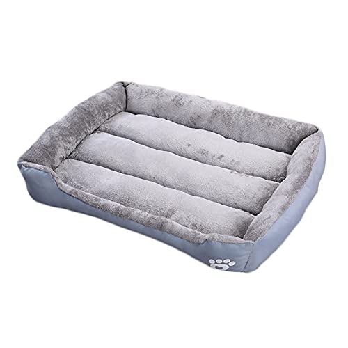 YAOTT Square Pet Nest Bonbonfarbene Dog Herbst Und Winter Warm Nest Kennel Für Cat Puppy Haustier Haus Nest Bett Leicht Zu Reinigen Katzenbett Hundebett Hundekissen,Grau,M von YAOTT