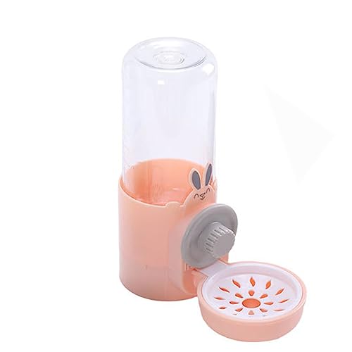 Cage Hanging Automatic Bunny Food Water Dispenser Gravity Rabbit Feeder and Water Bowl Frettchen Cages Accessories, Cage Cat Food Bowl for Chinchilla Guinea Pig Igel (Water Bowls Pink) von YAQIZENG