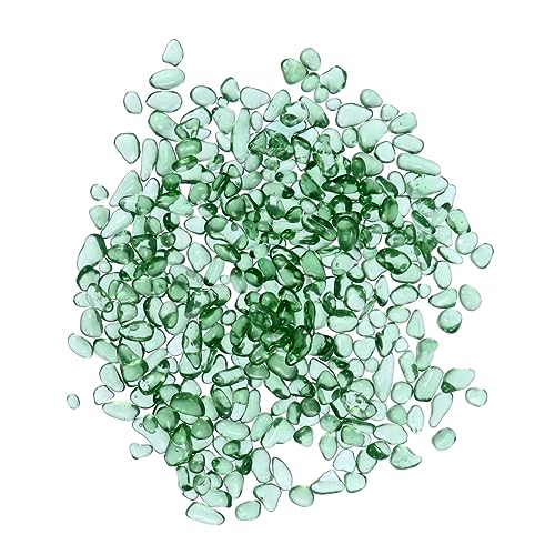 YARNOW 1 Packung Aquarium Stein Terrarienpflanzen Aquariensteine leuchtende Kieselsteine Luft Zierlich Aquarium Zubehör Aquariumzubehör Gla -Edelsteine Aquariumstein Glas Green von YARNOW