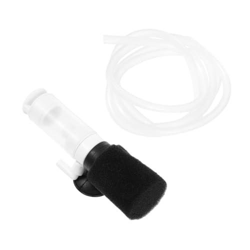 YARNOW 1 Satz Aquarium Tankadapter Kleiner Schwammfilter Nachahmung Von Rattan-mülleimern Minispiegel Haustierfilter Desktop-mülleimer Ultraleiser Filter Algen-mülleimer Rostfreier Stahl von YARNOW