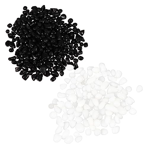 YARNOW 1 Satz Bodensand Für Fischbecken Fischluftstein Aquarium Wasser Test Kit Anlage Bunte Ornamente Teiche Futterspender Vase-füller-kieselsteine Halter Netz Dekorationen Weiß Kristall von YARNOW