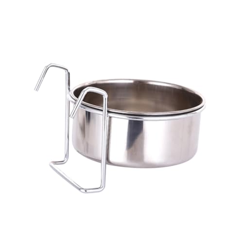 YARNOW 1 Satz Hängeschale aus Edelstahl automatisch Wassernapf für Kaninchen Kiste pet Water Bowl Futterschale mit Halterung hängende Haustierschüssel robuster Fressnapf für Haustiere von YARNOW